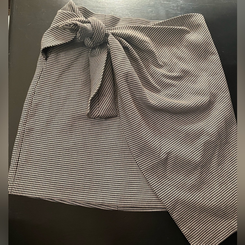 Zara asymmetrical bow  wrap skirt